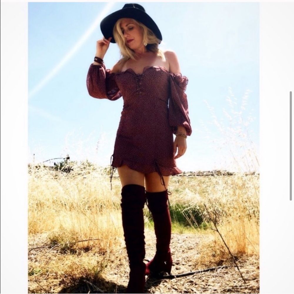 Boutique Boho Off Shoulder Dress